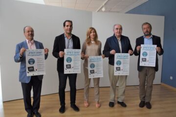 José Antonio Pérez, Daniel Gracia, Belinda Pallás, Manuel Rodríguez Chesa y Nacho Bernad, en la presentación de Activa tu talento 2022.
